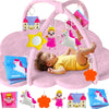 Quokka Baby Play Gym Xl - Unicorn-Themed Baby Play Mat With 6 Large Sensory Toys - Tummy Time Mat For Infant Development - Machi