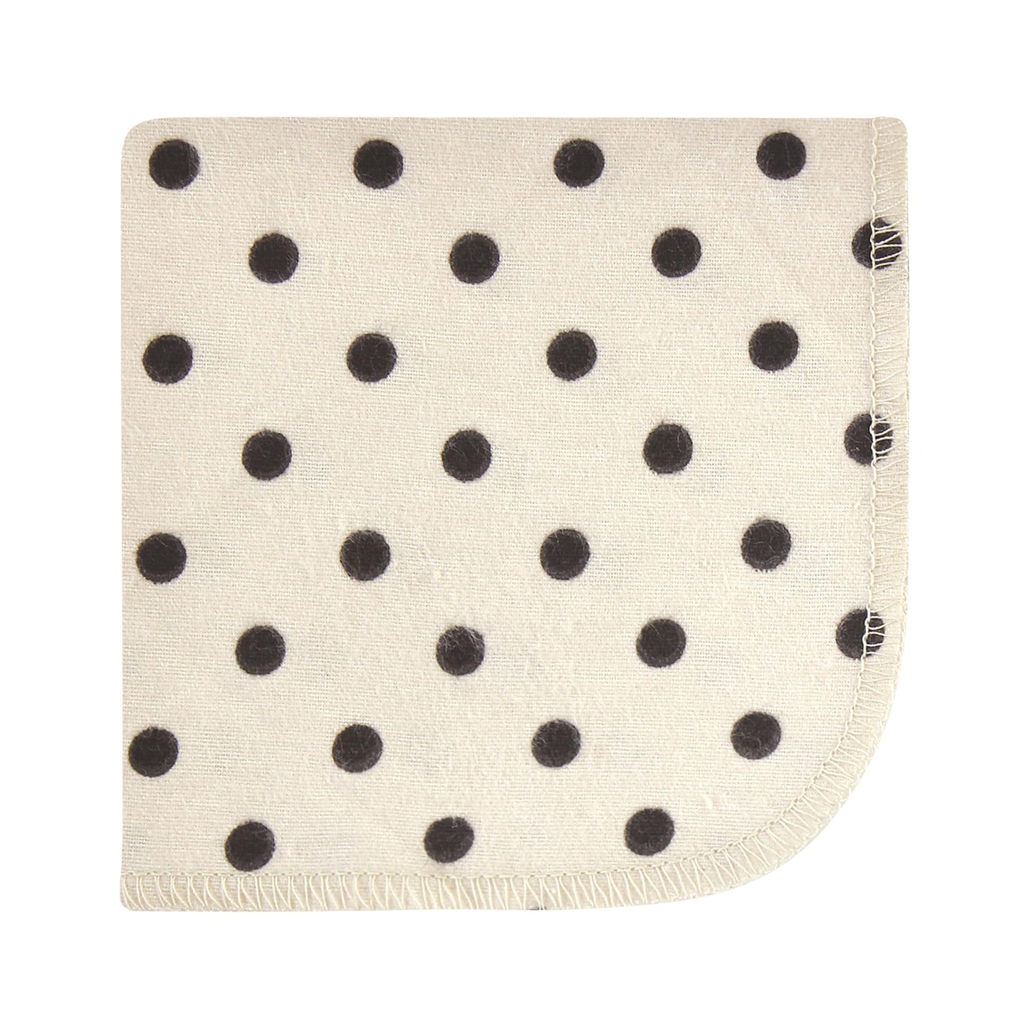 Hudson Baby Unisex Baby Flannel Cotton Washcloths, Neutral Pink Floral 10 Pack, One Size