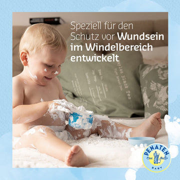Penaten Wound Protection Cream, Soothing Baby Wound Protection Cream With Zinc Oxide For Protection In The Diaper Area 200 Ml /