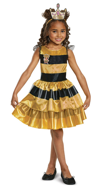 Disguise Queen Bee Classic Child Costume, Yellow, Size/(4-6X)