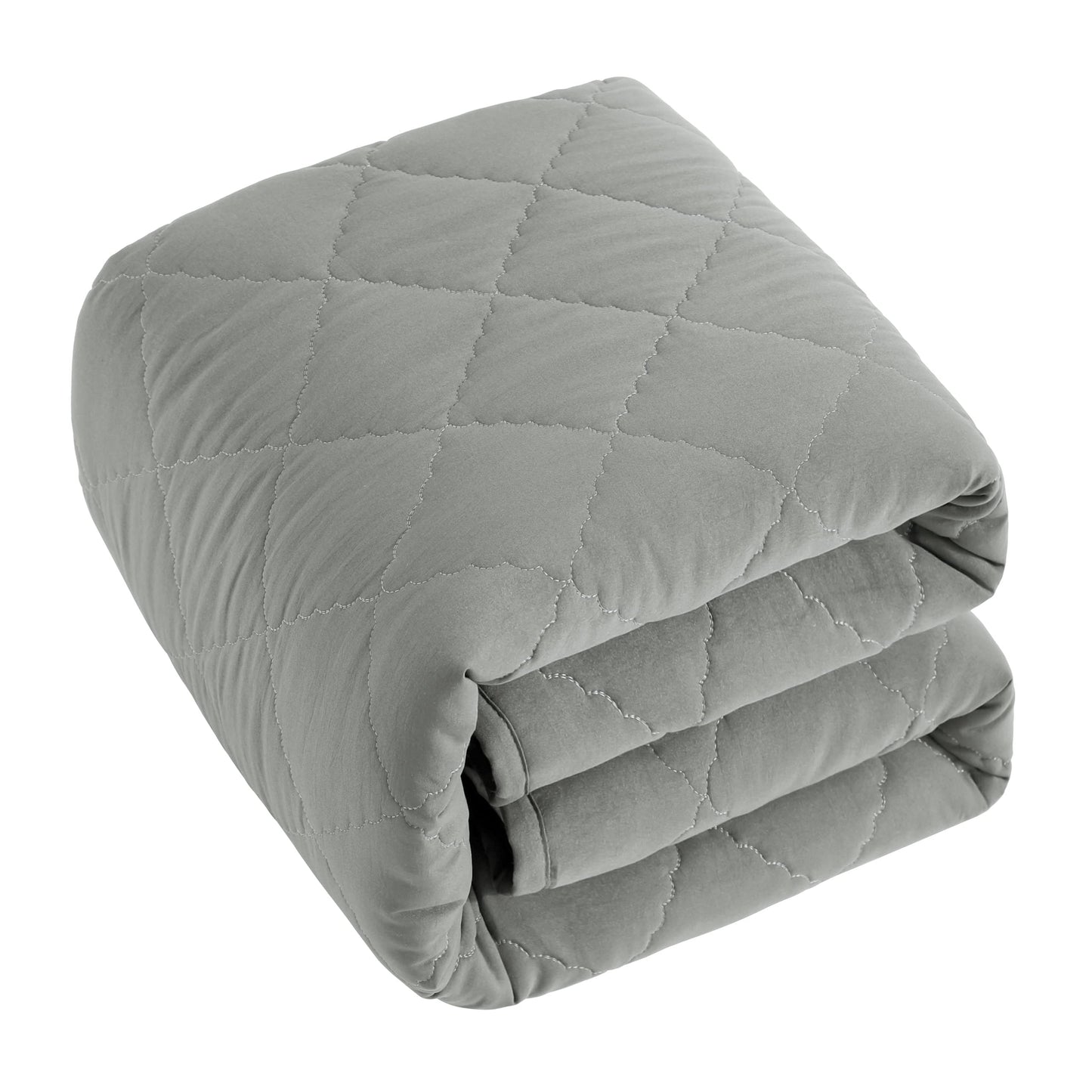 BEDSUM 100% Brushed Microfiber Down Alternative Toddler Comforter, Ultra Soft Lightweight and Warm Breathable Crib Quilted Blank