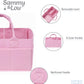 Sammy & Lou Diaper Caddy Organizer - Collapsible Tote Bag With Handles - Organizer For Diapers, Wipes & Baby Changing Supplies -