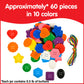 Edx Education - 13832 Large Buttons - Mini Jar - Lacing Activity - Sensory and Fine Motor Skill Development - Math Manipulative