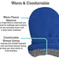 N'Ice Caps Little Kids And Baby Easy-On Sherpa Lined Fleece Mittens - 2 Pair Pack (Royal/Black Pack - Infant No Thumbs, 6-18 Mon