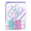 Baby Hooded Towel And Washcloth Set For Infants, Boys And Girls 6-12 Months (Mommy'S Mermaid)