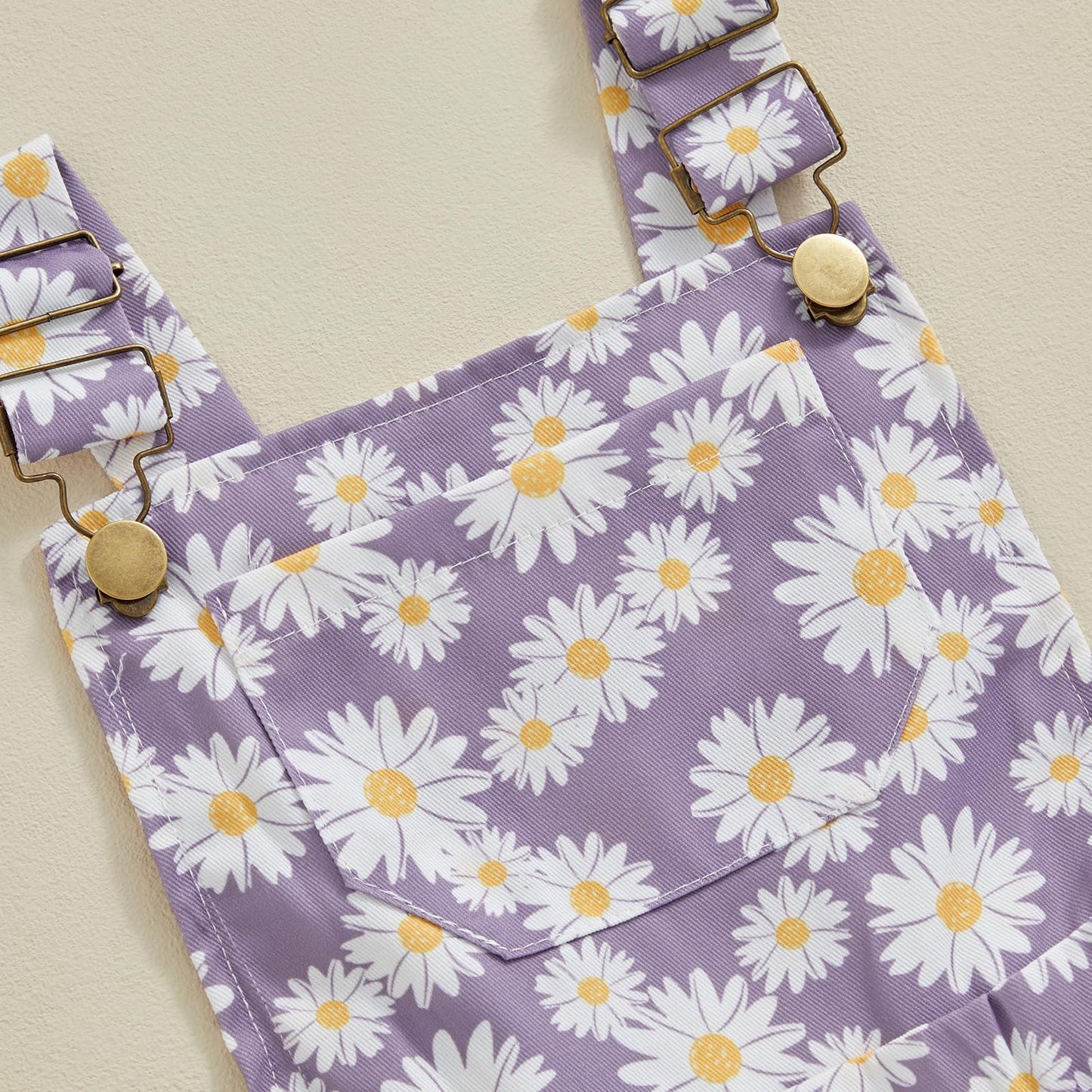 Ayalinggo Toddler Baby Girl Sunflower Print Overalls Shorts With Pocket Suspender Trousers Cute Summer Clothing Outfit (Daisy-Pu