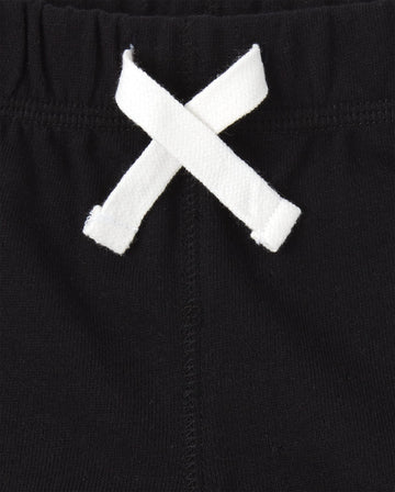 The Children'S Place Baby Boys And Toddler Boys French Terry Shorts, Black/Smoke Gray/New Navy, 2T