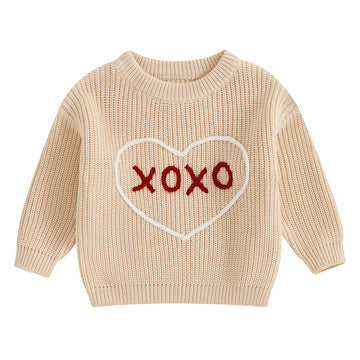 Amnnchya Toddler Infant Newborn Baby Boy Girl Sweater Homemade Rolls Knit Crewneck Pullover Sweatshirt Thanksgiving Outfit (Beig