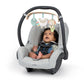 Ingenuity Soothing Essentials Wood Carrier Toy Bar, Montesorri-Inspired, 3 Removable Toys, for Ages 0-12 Months