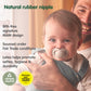 Mam Original Latex Pacifiers, Binky Pacifier For 0-6 Months, Natural Rubber Nipple, Made From Bio-Circular Materials, Easy To Cl