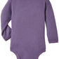 Babysoy Organic Long Sleeve Modern Solid Kimono Bodysuit/Onesie,Wineberry,12-18 Months
