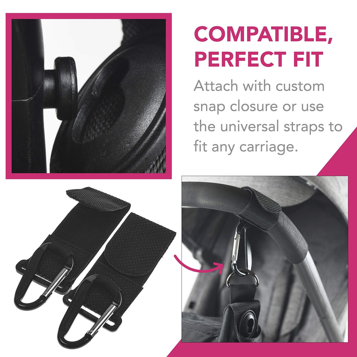 Baby & Beyond Essential Bag, Compatible With Doona Car Seat Stroller, With Additional Hooks And Straps To Be Compatible With Any