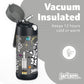 Jarlson Kids Water Bottle With Straw - Charli - Insulated Stainless Steel Water Bottle - Thermos - Girlsboys (Astronaut Star, 12