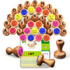 Wooden Alphabet Number Stamps for Kids, Letter ABC Math Learning Stampers Toys, Montessori Education Toys Gifts for 3 4 5 Year O