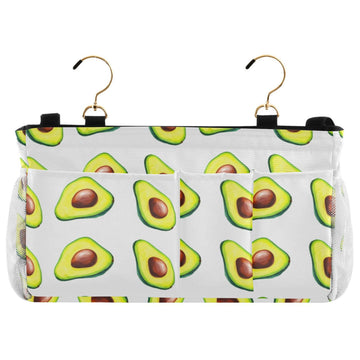 Burbuja Avocado Bedside Caddy Hanging Storage Organizer with 2 Straps and Hooks for Home College Dorm Bunk Bed Hospital Bed Crib