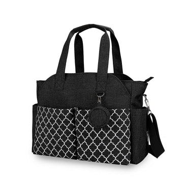 Lmbabter Diaper Bag Tote With Changing Station Upgrade Multi-Function Baby Bag With Adjustable Shoulder Strap Insulated Pockets