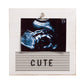 Pearhead Classic Wooden Letterboard, Baby Keepsake Clip Photo Frame, Wooden