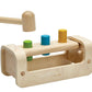 PlanToys Wooden Pounding Bench with Hammer Toy (5397) | Sustainably Made from Rubberwood and Non-Toxic Paints and Dyes