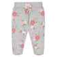 Gerber Baby Girls' 4-Pack Microfleece Pants, Floral, 0-3 Months