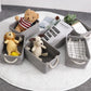 Bidtakay Small Gray Baskets Set Of 6 Fabric Storage Bins With Handles 11.8 X 7.8 X 5 Inch Collapsible Canvas Organizer Bins Bask