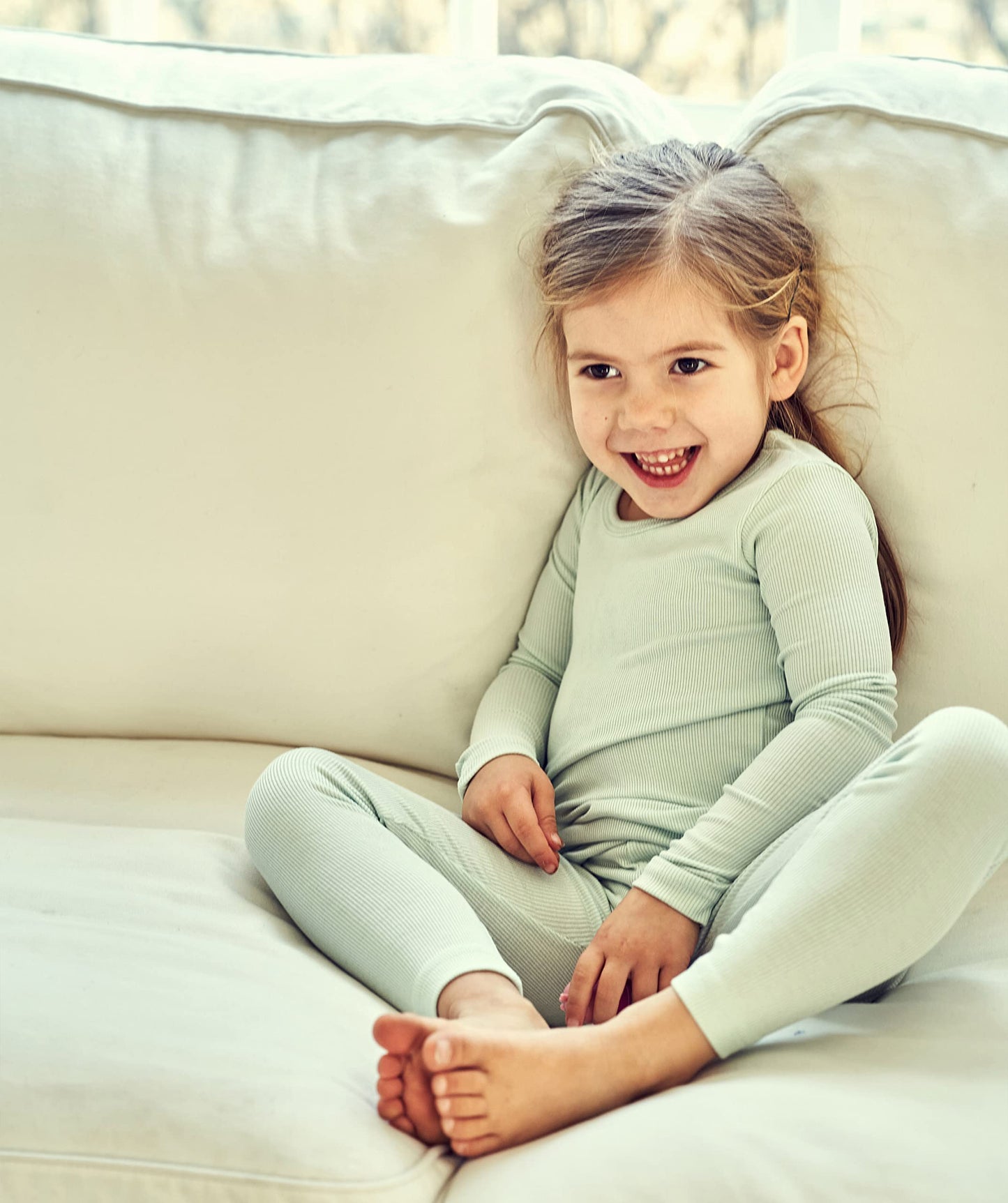 Avauma Baby Boys Girls Pajama Set Kids Toddler Snug Fit Ribbed Sleepwear Pjs For Daily Life Style (S/Mint(L))