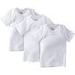 Gerber Baby 3-Pack Short-Sleeve Slip-On Shirts, White, 24 Months