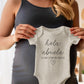 Hola Abuela Spanish Pregnancy Announcement Infant Bodysuit For Grandma - Abuelito Gift For New Baby Reveal! (Natural)