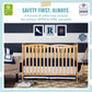 Dream On Me Chelsea 5-In-1 Convertible Crib In Natural, Jpma Certified