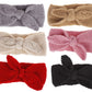 Ycmi Baby TurbanKnitting Headband WinterWrapKnottedWide  Toddlers Headbands 6 Pieces (Black+Gray+Beige+Pink+Red+Khaki)