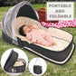 Yvmvdv Portable Travel Bassinet For 0-10M Baby, Portable Travel Baby Bed, Cosleeping Baby Bed With Mosquito Net, Lightweight And