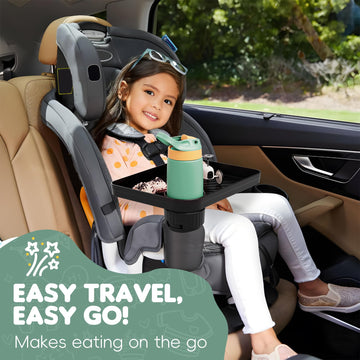 2 Pack Upgraded Car Seat Tray For Kids Car Seat Tray With Expandable Base For Snacks, Toys, Books, Entertainment Kids Travel Ess