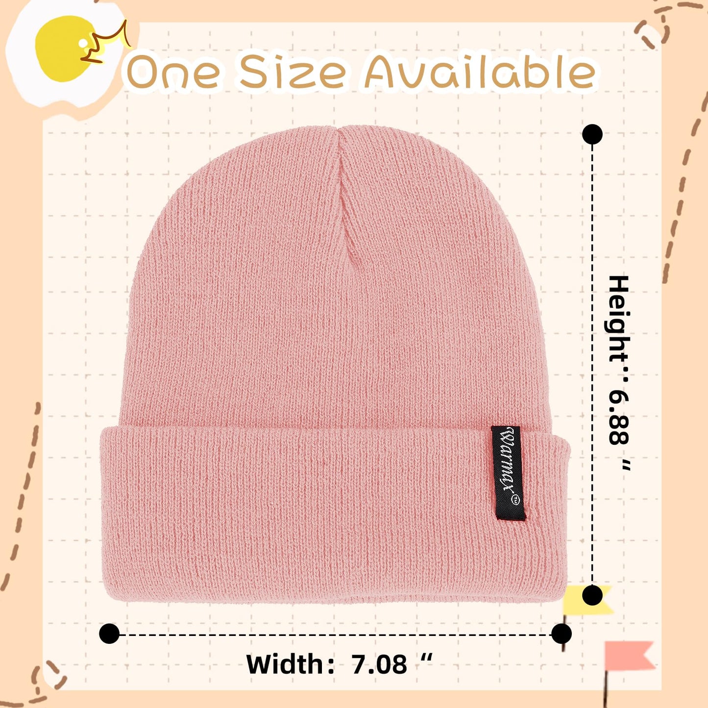 Durio Toddler Hat Girl Boy Toddler Winter Hat Knit Toddler Beanie Thick Warm Soft Toddler Girl Beanie I Grey & Pink & White 0-3T