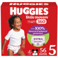 Huggies Size 5 Baby Diapers, Little Movers HuggFit 360 Baby Diapers with 360 Waistband, Size 5 (27+ lbs), 56 Count, Packaging Ma