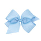Wee Ones Girls' Classic Grosgrain Hair Bow With Scalloped Edges And Plain Wrap Center On A Weestay Hair Clip, King, Millennium B