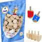 Hanukkah Wood Dreidels, Design Your Own Game, Diy 1.5' Inch Unfinished Natural Wooden Chanukkah Dreidels (30-Pack)