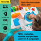 Baby Einstein Musical Mix N Roll 4-in-1 Push Walker, Activity Center, Toddler Table & Floor Toy, 100+ Songs & Phrases, DJ Statio