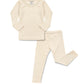 Avauma Baby Boys Girls Pajama Set Kids Toddler Snug Fit Ribbed Sleepwear Pjs For Daily Life Style (8 Years/Beige(L))