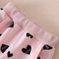 Cm C&M Wodro Toddler Girls Clothing Sets Valentine Fashion Sweatshirts Baby Fall Winter Outfits Heart Print Top And Pants(Red,3-