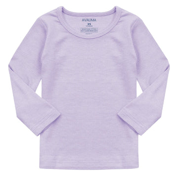 Avauma Baby Boys Girls Pajama Set Kids Toddler Snug Fit Ribbed Sleepwear Pjs For Daily Life Style (Xl/Light Purple(L))