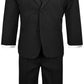 Black N Bianco Boys Suit With Tie For Toddlers And Infants. (Large 12-18 Months, Black)