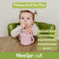 Weesprout Snack Containers, Food Grade Silicone Snack Cups, Spill-Proof Tops For Toddlers And Babies, Premium Hard Plastic Trave