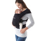 Ergobaby Embrace Cozy Newborn Baby Wrap Carrier (7-25 Pounds), Ponte Knit, Pure Black