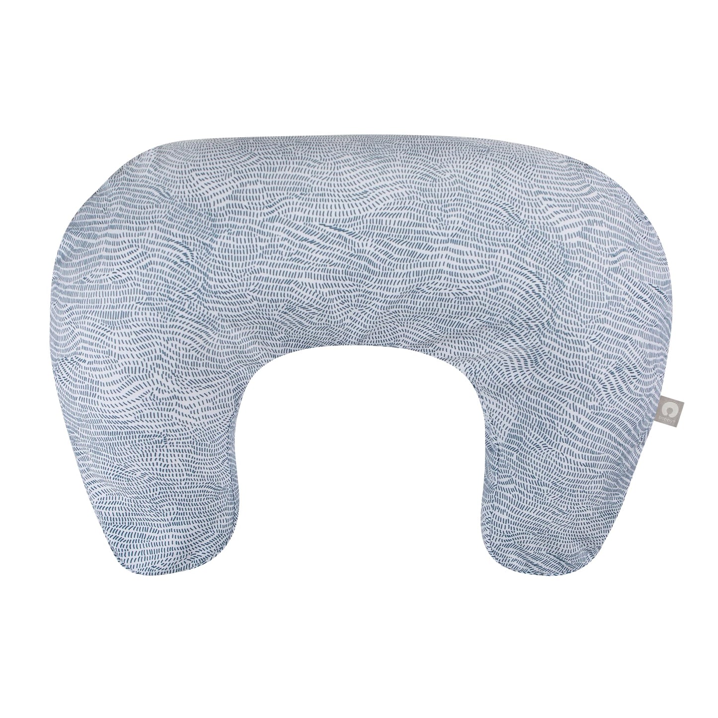 Boppy Nursing Pillow, Blue Speckled Current, Larger, Firmer, More Supportive Pillow For Breastfeeding And Bottle Feeding, Firmer