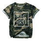MNLYBABY Big Brother Shirt Toddler Baby Boy Promoted to Big Brother Announcement Tshirt Infant Short Sleeve Clothes Camo
