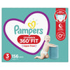 Pampers Pull On Diapers Size 3 - Cruisers 360 Fit Disposable Baby Diapers With Stretchy Waistband, 156Count One Month Supply