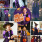 Narecte Halloween Costumes For Girls Halloween Costumes,Witch Costume For Girls Witch Costume,Kids Witch Costume Purple L