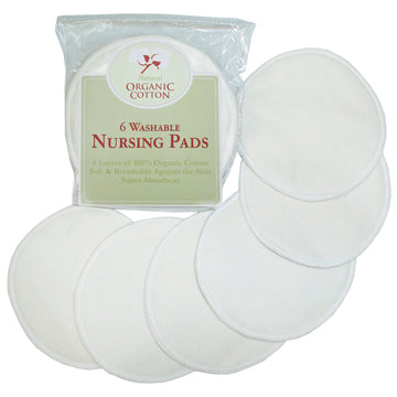 Tl Care Twin Pack Nursing Pads Made With Organic Cotton, Natural Color, 12 Count