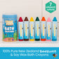 Honeysticks Super Jumbo Bath Crayons Non Toxic (7 Pack) for Toddlers 1-3 and Kids 4-8, Natural Beeswax Crayons, Food-Grade Color