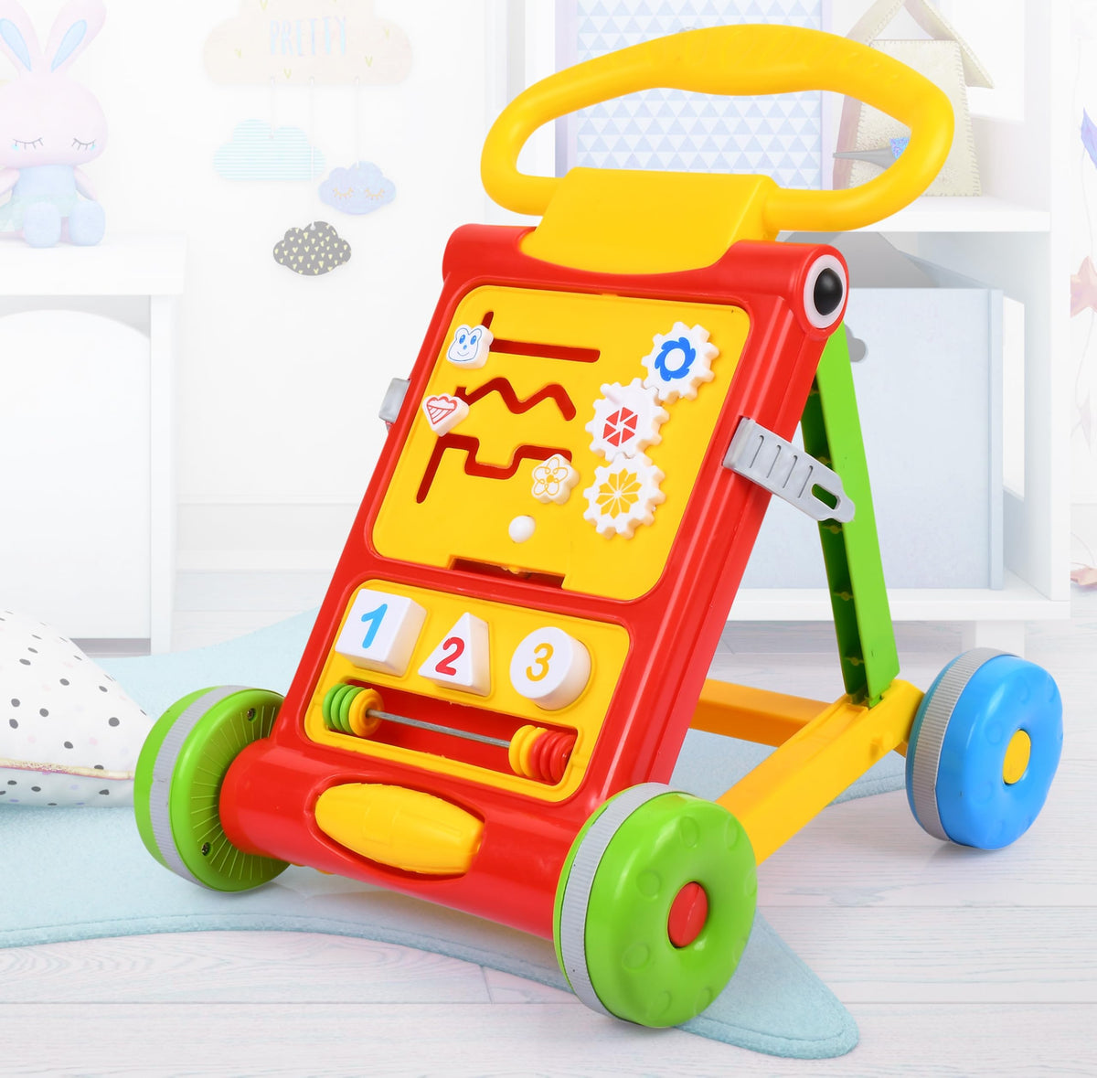 GoyalS Baby Activity Walker With Toddler Learning Toys, 6 Months 1.5 Year  Suitable For Kids Height Upto 32 Inches / 80 Cms (
