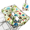 Shopping Cart Cover For Baby, High Chair Cover, Cart Cover For Babies, Kids& Toddlers, Portable 2-In-1 Design, Includes Free Car
